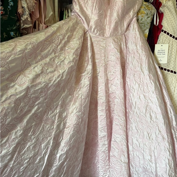 JessaKae Pink Floral Textured Dress - Picture 6 of 7